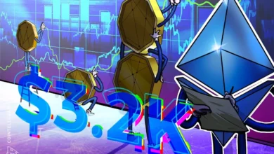 ETH ممکن است به 3,200 دلار بازگردد؛ سیگنال وبسایت Santiment