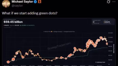 Michael Saylor و نقطه سبز: نشانه صعود یا هشدار برای BTC/USD؟